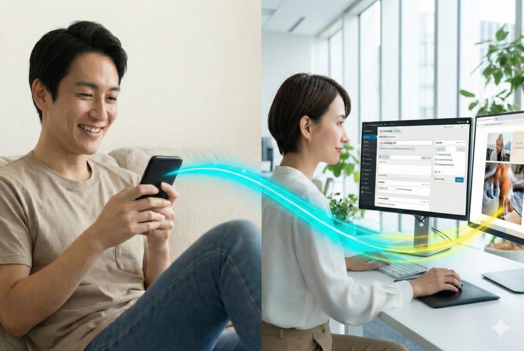 写真と文章を送るだけでOK！